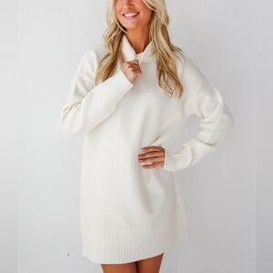 Cream Sweater Dress